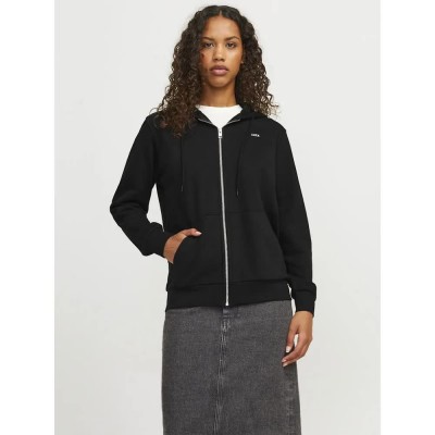 блуза,дамски,блузи,jack,&,jones,abbie,rlx,jjxx,full,zip,sweatshirt,black,bright,white,logo,(black)