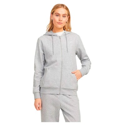 блуза,дамски,блузи,jack,&,jones,abbie,rlx,jjxx,full,zip,sweatshirt,grey,(light,grey,melange,bright,white,logo)