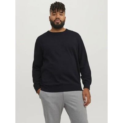 блуза,мъжки,пуловери,jack,&,jones,basic,plus,sweater,black