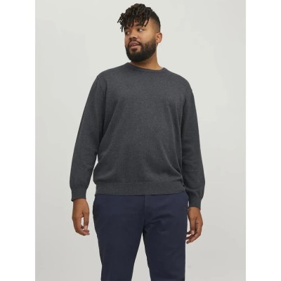 блуза,мъжки,пуловери,jack,&,jones,basic,plus,sweater,grey,(dark,grey,melange)