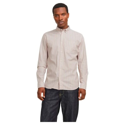 риза,с,дълъг,ръкав,мъжки,ризи,jack,&,jones,brook,oxford,long,sleeve,shirt,poppy,seed,slim,fit,(beige)