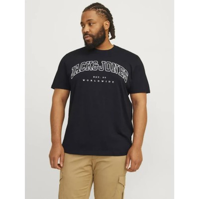 тениска,мъжки,тениски,jack,&,jones,caleb,varsity,plus,short,sleeve,t,shirt,blue,(black)