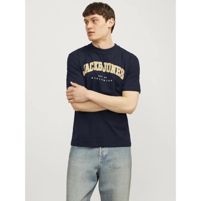 тениска,мъжки,тениски,jack,&,jones,caleb,varsity,short,sleeve,t,shirt,navy,blazer,(blue)