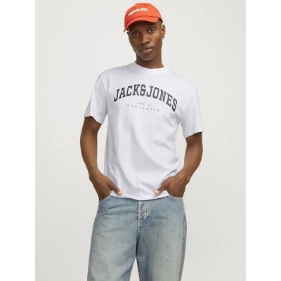 тениска,мъжки,тениски,jack,&,jones,caleb,varsity,short,sleeve,t,shirt,white,(white)