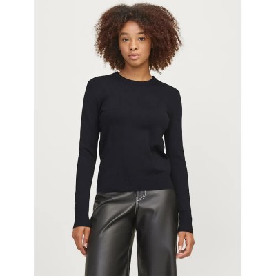 блуза,дамски,пуловери,дамски,плетени,дрехи,jack,&,jones,cara,comfy,jjxx,sweater,black,fog,(black)