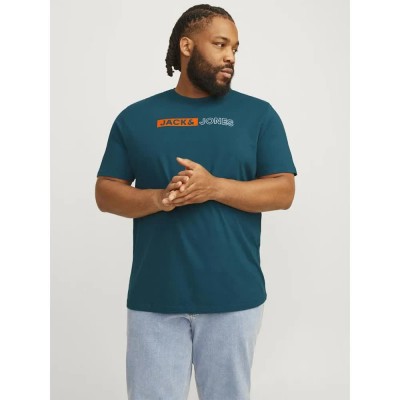 тениска,мъжки,тениски,jack,&,jones,corp,logo,play,plus,short,sleeve,t,shirt,green,blue,(deep,teal,play,5)