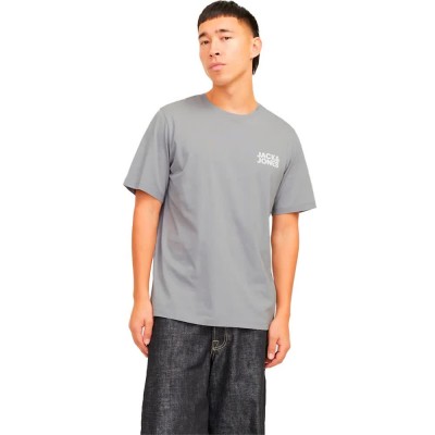 тениска,мъжки,тениски,jack,&,jones,corp,logo,short,sleeve,t,shirt,ultimate,grey,small,print,(grey)