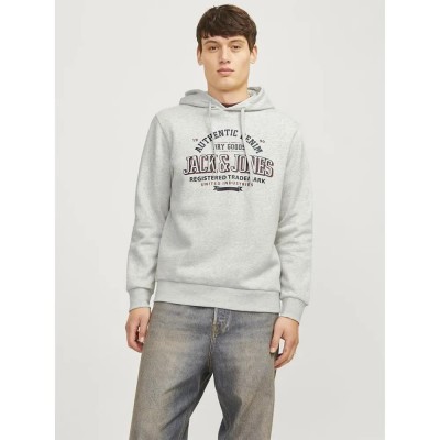 суичър,мъжки,пуловери,jack,&,jones,logo,2,col,hoodie,white,melange,(white)
