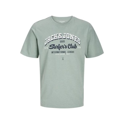 тениска,мъжки,тениски,jack,&,jones,logo,plus,short,sleeve,t,shirt,iceberg,green,melange,(green)