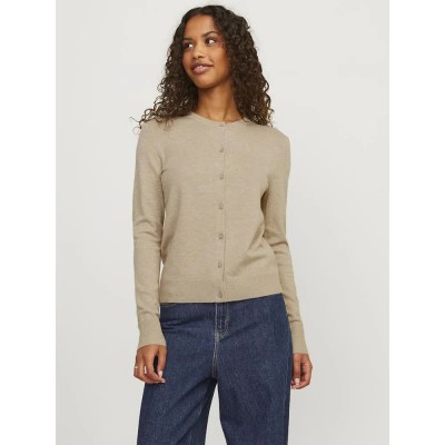 жилетка,дамски,пуловери,дамски,плетени,дрехи,jack,&,jones,ophelia,comfy,jjxx,cardigan,feather,gray,vanilla,ice,(beige)