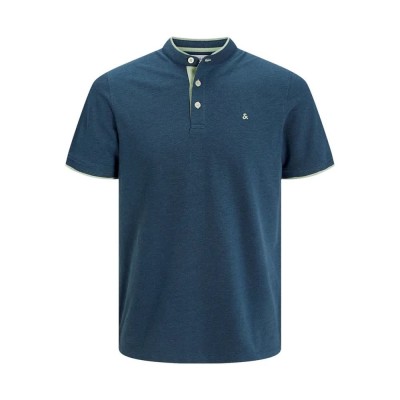 мъжки,блузи,с,яка,jack,&,jones,paulos,mao,short,sleeve,polo,blue,(oceanview)