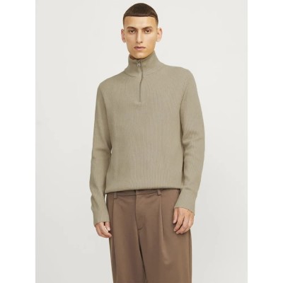 блуза,мъжки,пуловери,jack,&,jones,perfect,half,zip,sweater,grey,(crockery)