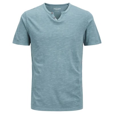 тениска,мъжки,тениски,jack,&,jones,split,short,sleeve,t,shirt,blue,(oceanview)