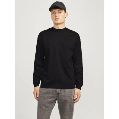 тениска,мъжки,тениски,jack,&,jones,urban,edge,long,sleeve,t,shirt,black