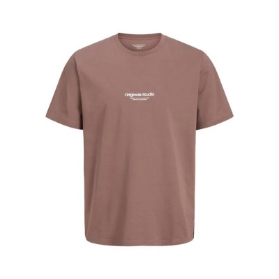 тениска,мъжки,тениски,jack,&,jones,vesterbro,plus,short,sleeve,t,shirt,deep,taupe,(brown)