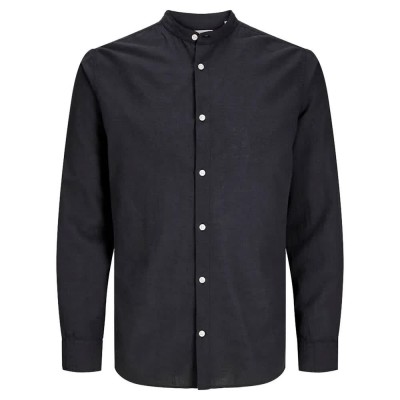 риза,с,дълъг,ръкав,мъжки,ризи,jack,&,jones,breeze,band,sn,plus,long,sleeve,shirt,black,(black)