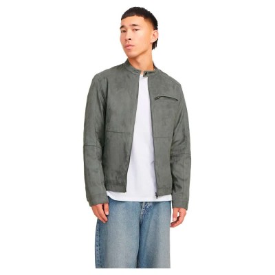 яке,мъжки,якета,jack,&,jones,dylan,biker,leather,jacket,green,(sedona,sage)
