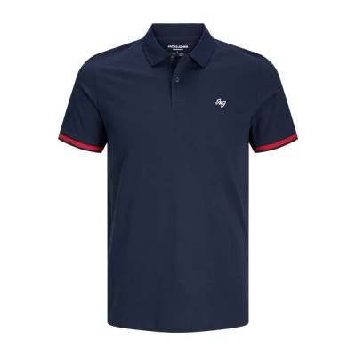 блуза,с,къс,ръкав,мъжки,блузи,с,яка,jack,&,jones,jersey,logo,short,sleeve,polo,sky,captain,play,(blue)