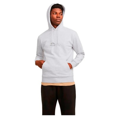 суичър,мъжки,пуловери,jack,&,jones,lima,logo,hoodie,grey,(light,grey,melange)