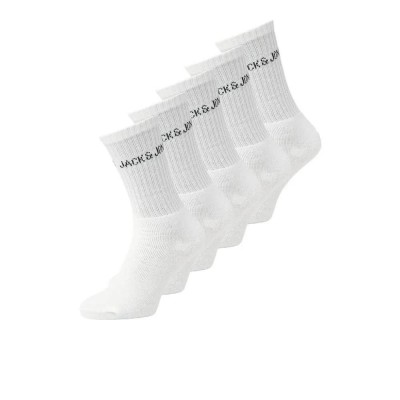 чорапи,мъжки,чорапи,jack,&,jones,regen,tennis,socks,5,pairs,white,*5,vertical,logo,(white)