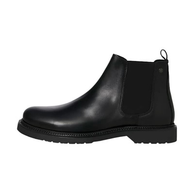 обувки,мъжки,боти,jack,&,jones,vauxhall,leather,chelsea,boots,black
