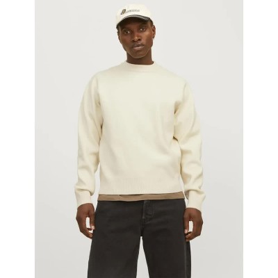 блуза,мъжки,пуловери,jack,&,jones,vesterbro,sweater,sea,salt,(beige)