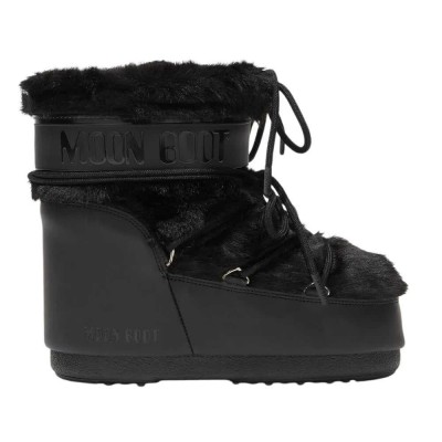 обувки,дамски,боти,moon,boot,icon,low,faux,fur,boots,black,(black)