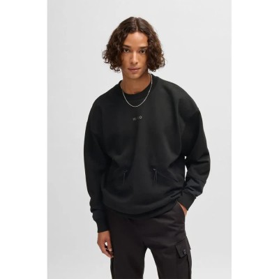блуза,мъжки,пуловери,hugo,dautumnas,10262359,sweatshirt,black,(black)