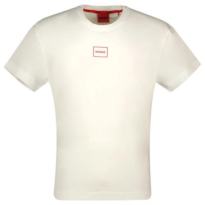 тениска,мъжки,тениски,hugo,laze,10261152,short,sleeve,t,shirt,natural,(beige)