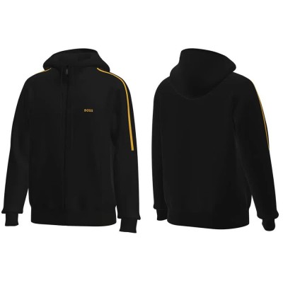 блуза,мъжки,пуловери,boss,saggynos,full,zip,sweatshirt,black,(black)