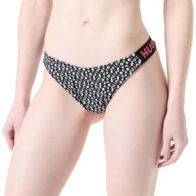 дамски,бански,костюми,hugo,monogram,bikini,bottom,black