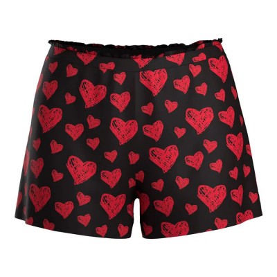къси,панталони,дамски,пижами,hugo,nikka,pyjama,shorts,open,red
