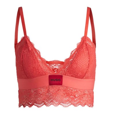 дамско,бельо,дамски,бикини,и,танкини,hugo,rl,lace,bra,light,pastel,red,(red)