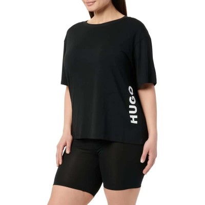 пижама,дамски,пижами,hugo,unite,short,sleeve,pyjama,black