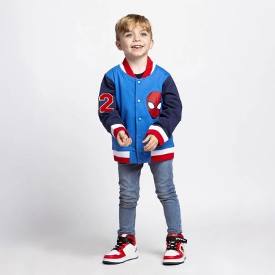 яке,мъжки,якета,дамски,якета,и,палта,spiderman,cotton,brushed,baseball,spiderman,jacket,blue,(blue)