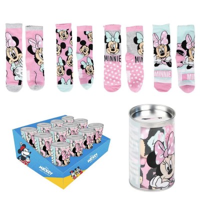 чорапи,мъжки,чорапи,дамски,чорапи,disney,minnie,socks,4,pairs,pink,(multicolor)