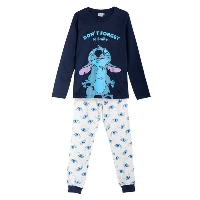 пижама,детски,пижами,stitch,single,jersey,long,sleeve,pyjama,blue,(blue)