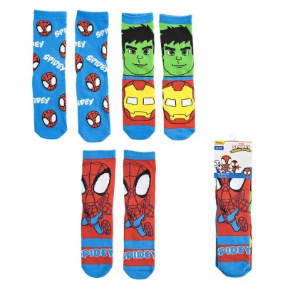 чорапи,мъжки,чорапи,дамски,чорапи,spiderman,spidey,socks,3,pairs,blue,(multicolor)