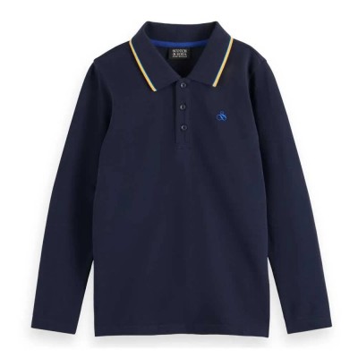 детски,блузи,с,яка,scotch,&,soda,177809,long,sleeve,polo,blue