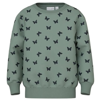 блуза,детски,блузи,name,it,davina,mini,sweatshirt,green,(lily,pad,butterfly)