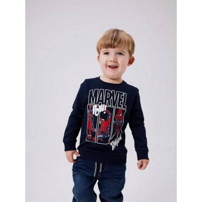 блуза,детски,блузи,name,it,jessie,spiderman,mini,sweatshirt,blue,(dark,sapphire)