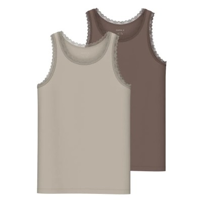 тениска,детски,тениски,name,it,lace,sleeveless,t,shirt,2,units,beige,brown,(peyote)
