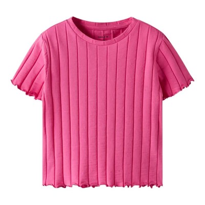 тениска,детски,тениски,name,it,noralina,crop,short,sleeve,t,shirt,carmine,rose,(pink)