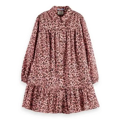 рокля,детски,поли,и,рокли,scotch,&,soda,177936,long,sleeve,dress,pink