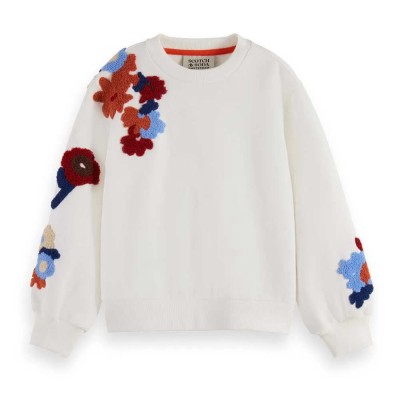 блуза,детски,блузи,scotch,&,soda,178021,sweatshirt,white
