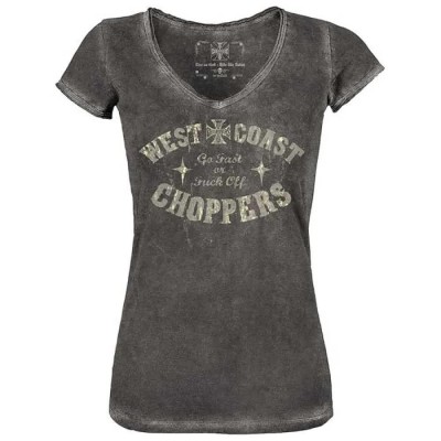 тениска,дамски,тениски,west,coast,choppers,short,sleeve,t,shirt,grey