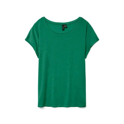 тениска,дамски,тениски,vero,moda,ava,plain,short,sleeve,t,shirt,bosphorus,(green)