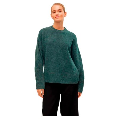 блуза,дамски,пуловери,дамски,плетени,дрехи,vero,moda,boom,sweater,balsam,green,melange,(green)