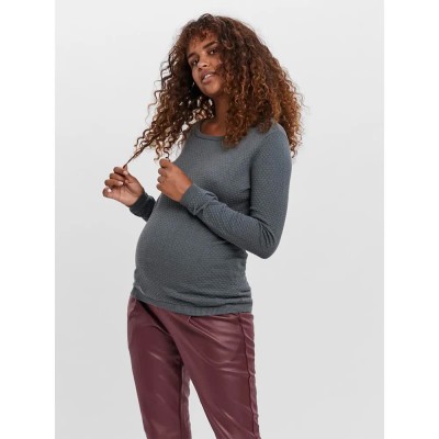 блуза,дамски,пуловери,дамски,плетени,дрехи,vero,moda,care,structure,maternity,sweater,balsam,green,(grey)