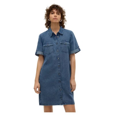 рокля,дамски,поли,и,рокли,vero,moda,jennie,short,sleeve,short,dress,medium,blue,denim,(blue)